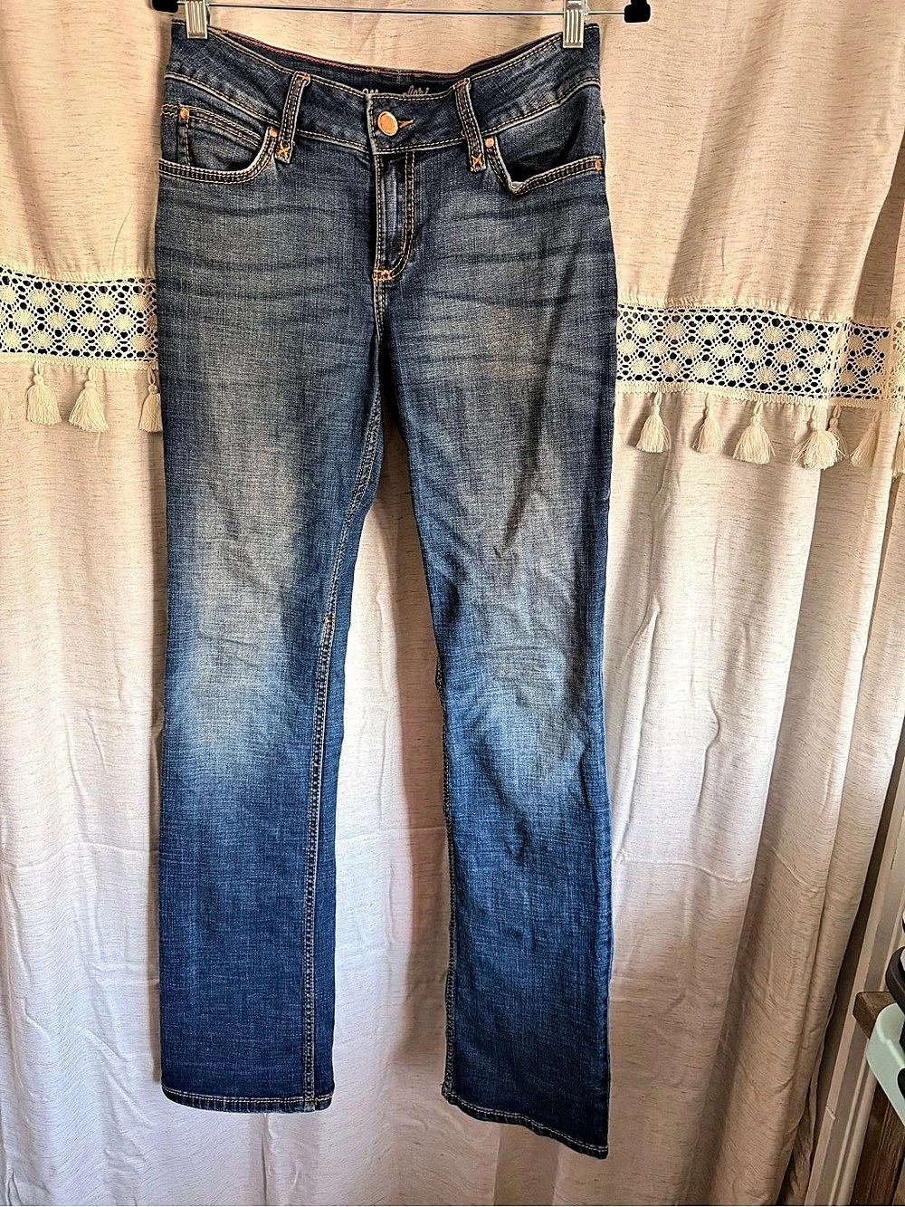 Wrangler Boot Cut Jeans Blue Waist 5X